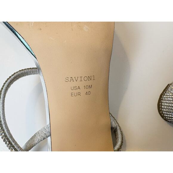 Nina Glittering Silver Block Heels - Picture 9 of 10